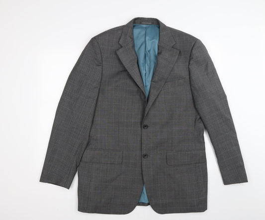 GREENWOODS Mens Grey   Jacket Suit Jacket Size 40