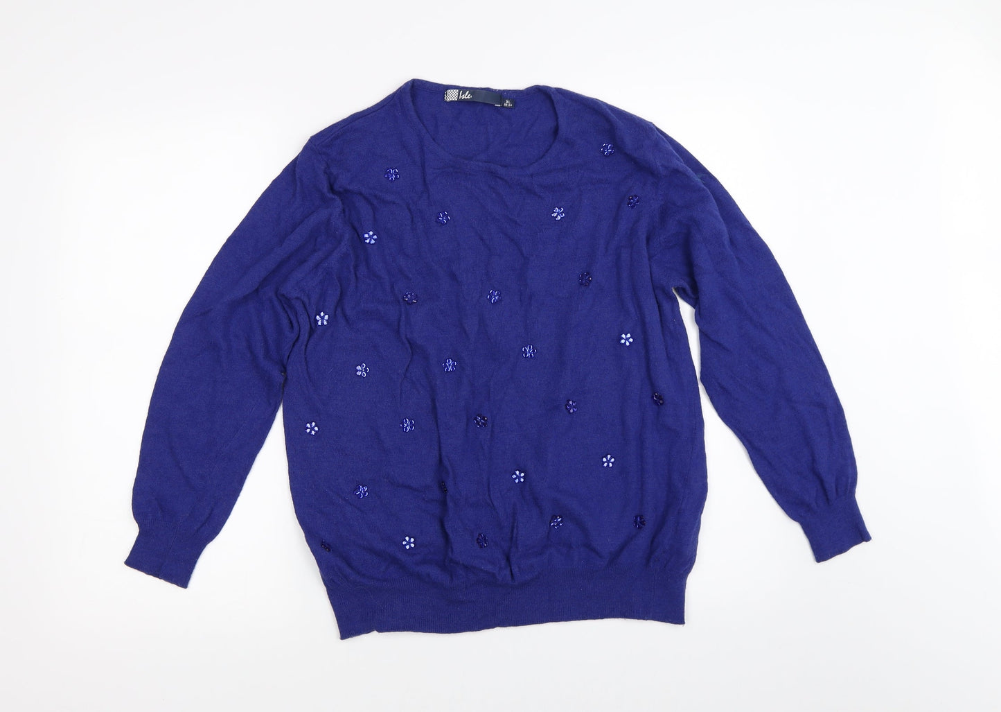 EWM Womens Blue   Pullover Jumper Size XL