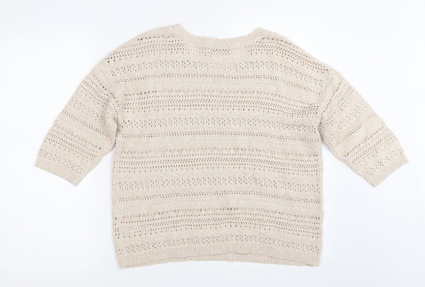 M&Co Womens Beige   Pullover Jumper Size 14
