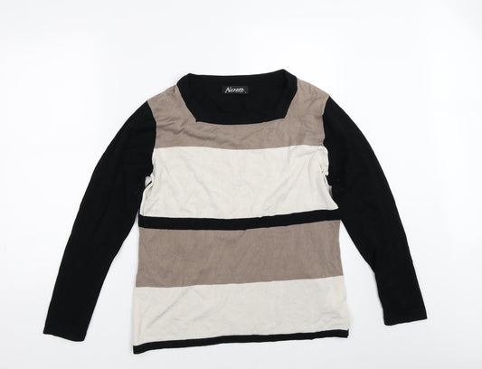 ALEXARA Womens Black   Pullover Jumper Size L