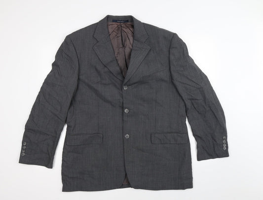 British Tailor Mens Grey   Jacket Suit Jacket Size 42