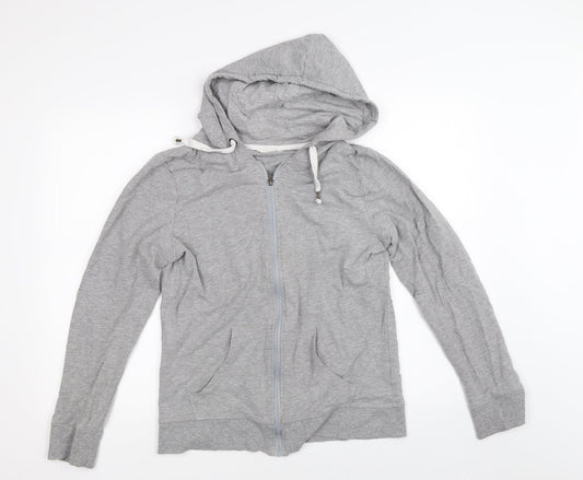 Blue Motion Womens Grey   Full Zip Hoodie Size M