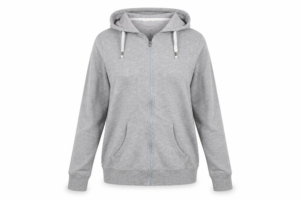 Blue Motion Womens Grey   Full Zip Hoodie Size M