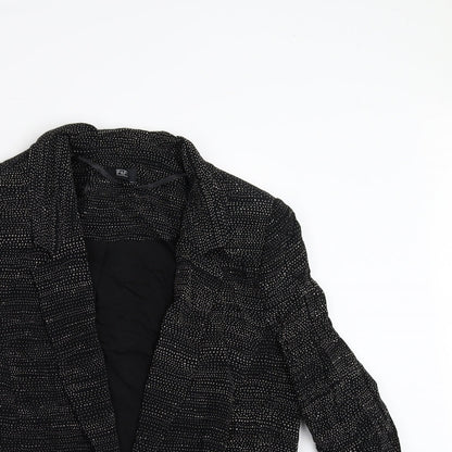 F&F Womens Black Polka Dot  Jacket  Size 10