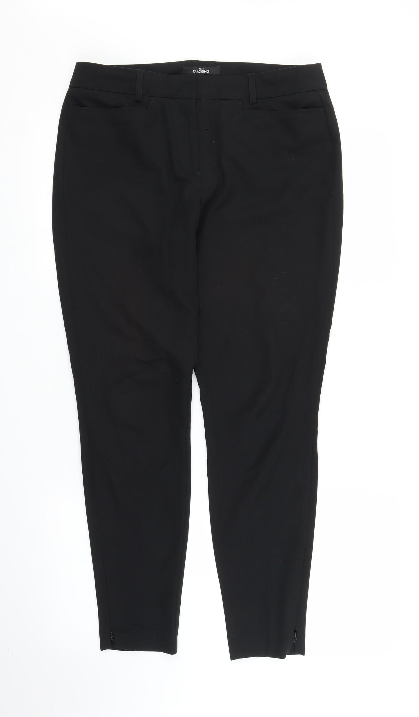 NEXT Womens Black   Carrot Trousers Size 10 L27 in