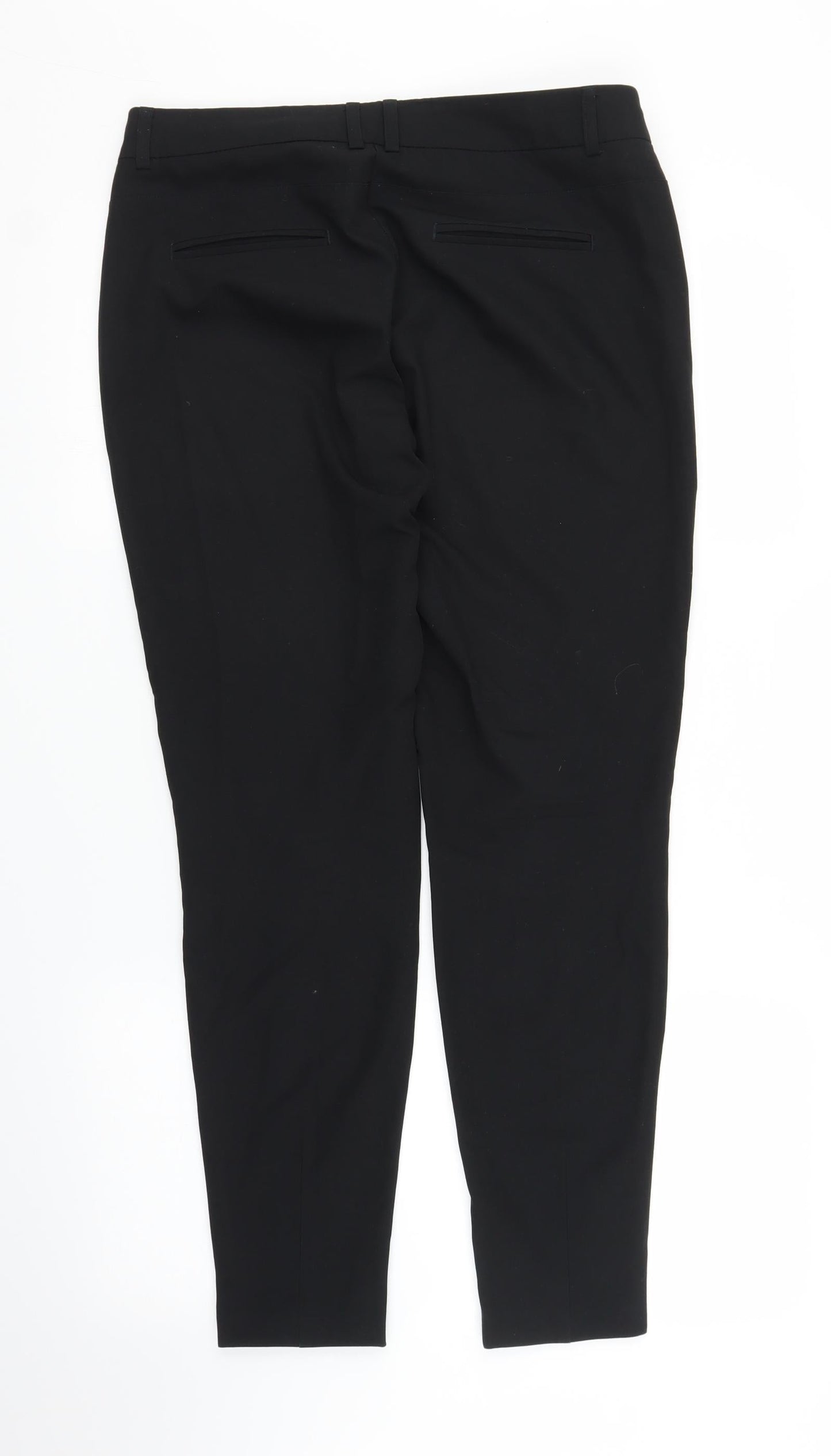 NEXT Womens Black   Carrot Trousers Size 10 L27 in