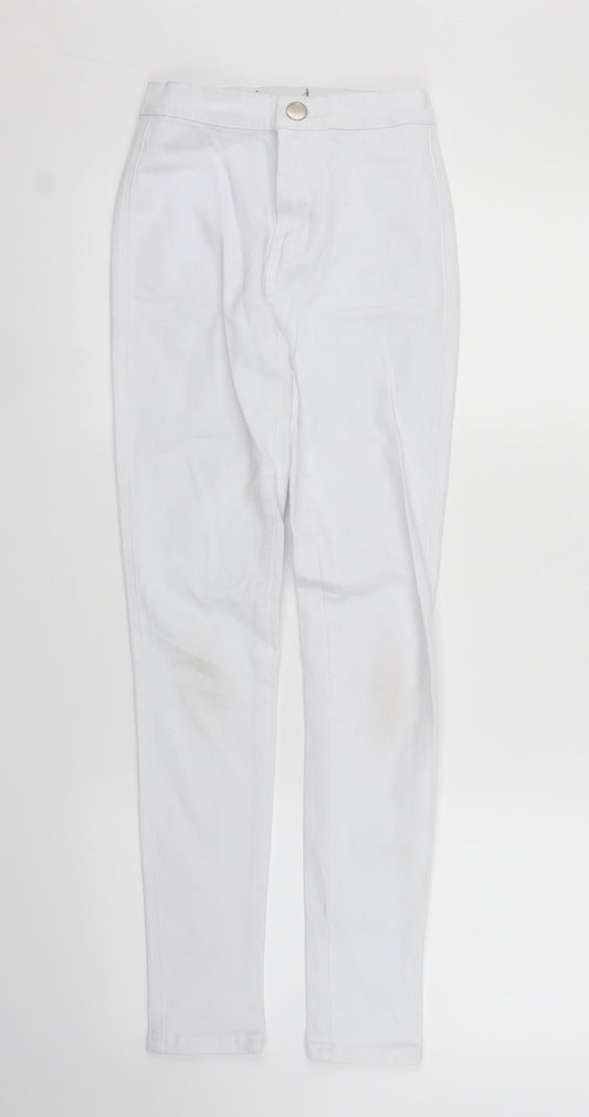 Preworn Womens White  Denim Skinny Jeans Size XS L27 in