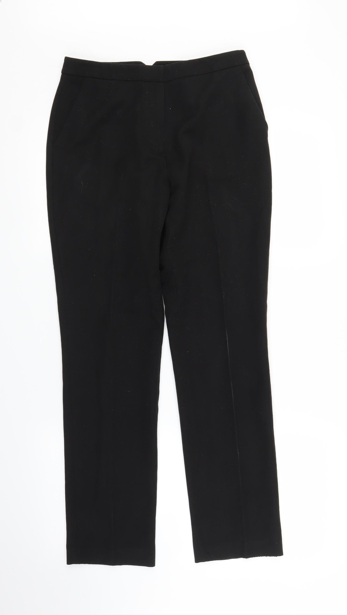 Papaya Womens Black   Trousers  Size 8 L28 in
