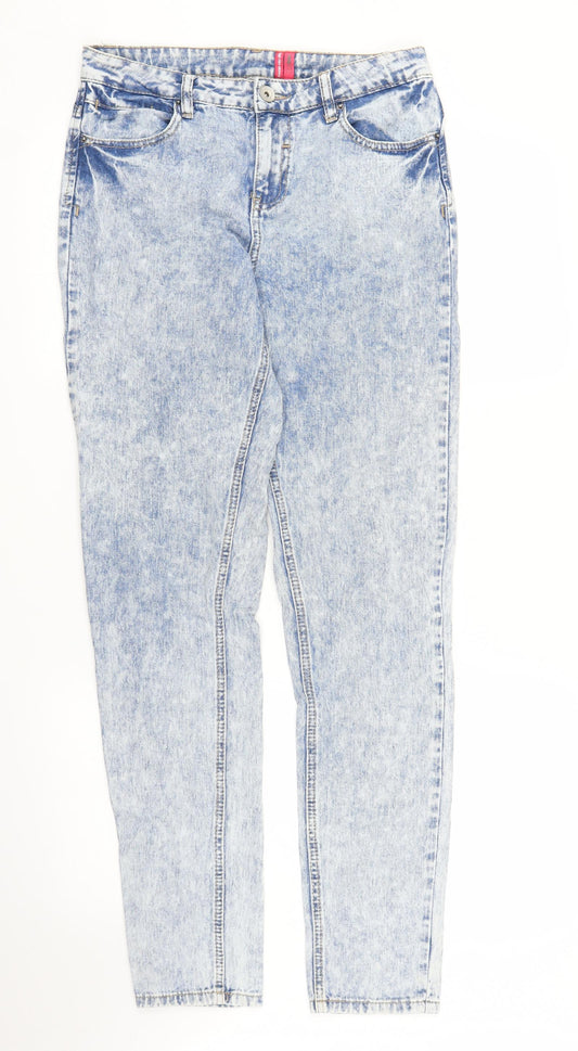 Yes Yes Womens Blue  Denim Skinny Jeans Size 10 L30 in