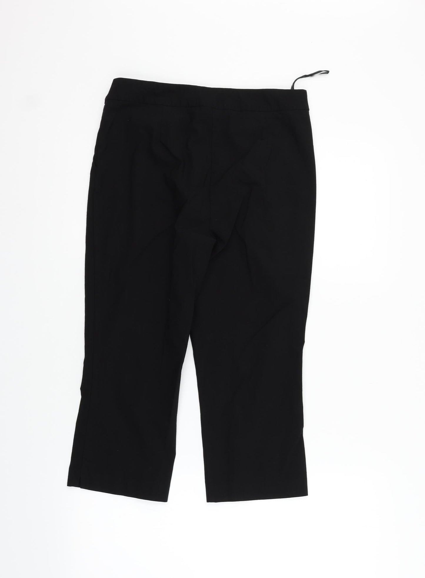 Papaya Womens Black   Trousers  Size 12 L20 in