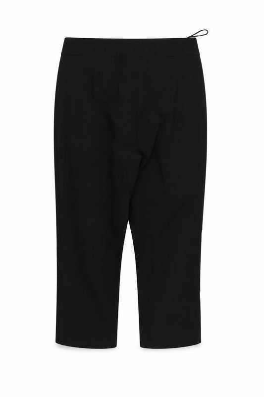 Front view of Papaya women’s black trousers, size UK 12, 20-inch leg