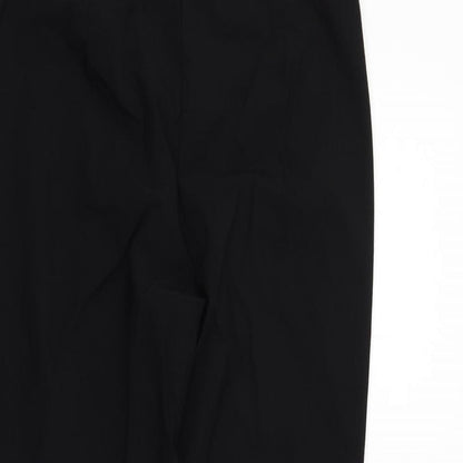 Brand and care label for Papaya women’s black trousers, size UK 12, 20-inch leg