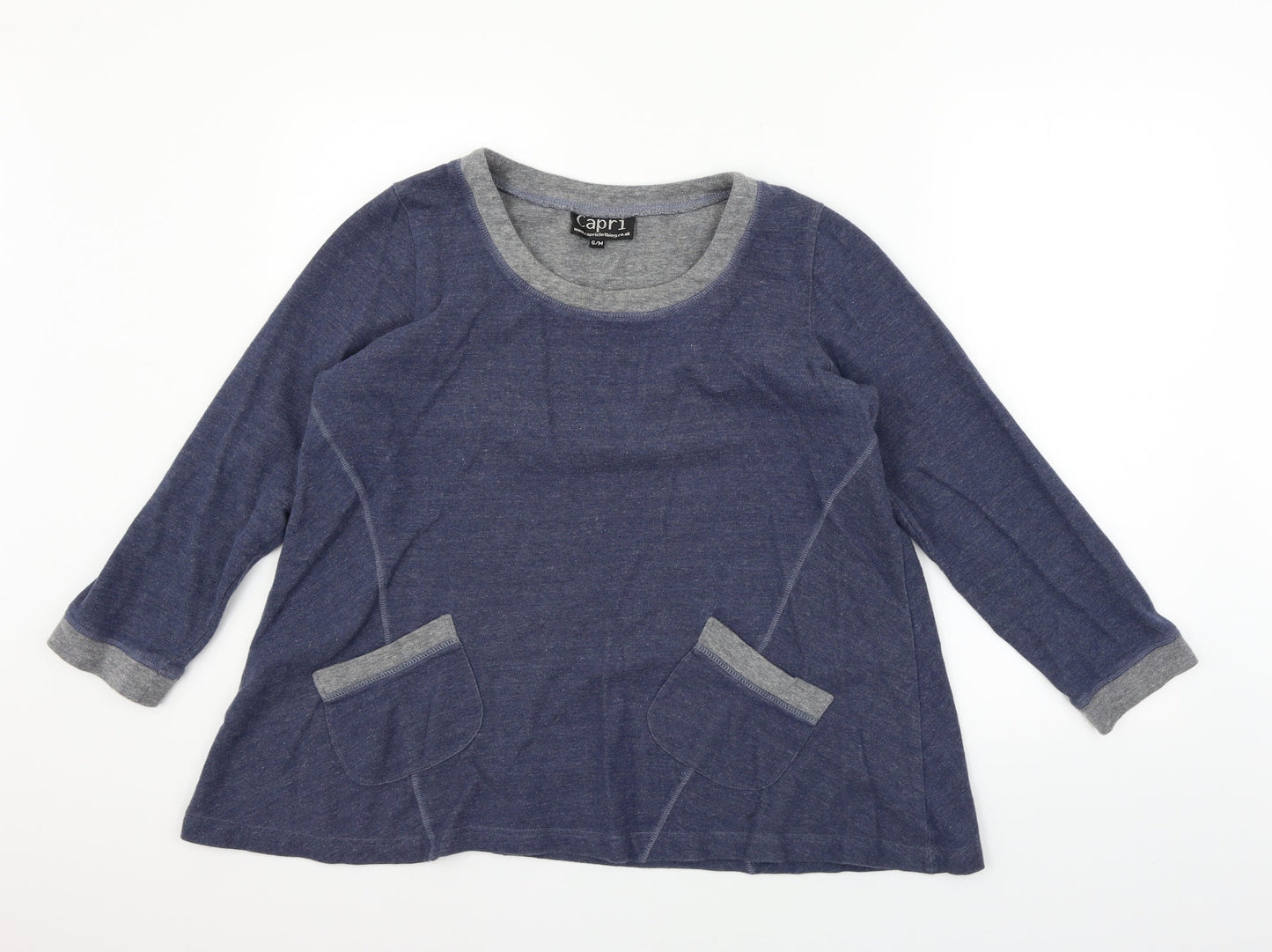 Capri Womens Blue   Pullover Jumper Size M