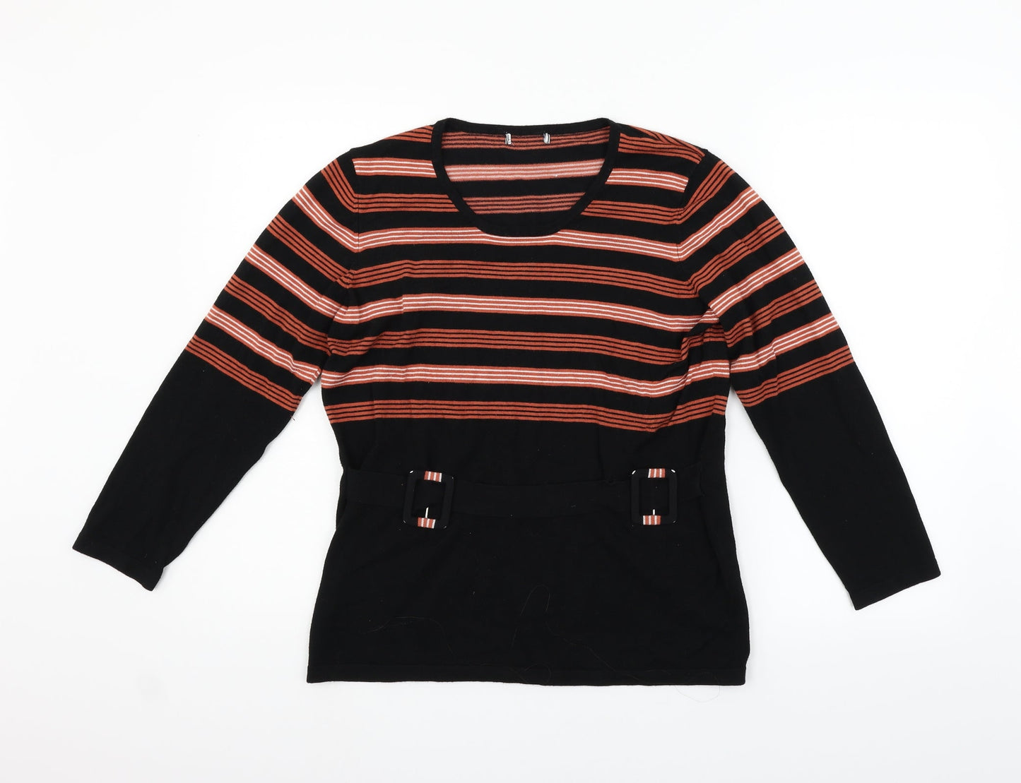 Preworn Womens Beige Striped  Pullover Jumper Size L