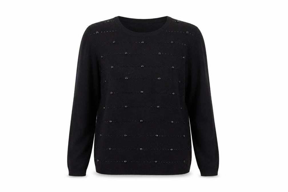 //text.. Womens Black   Pullover Jumper Size S