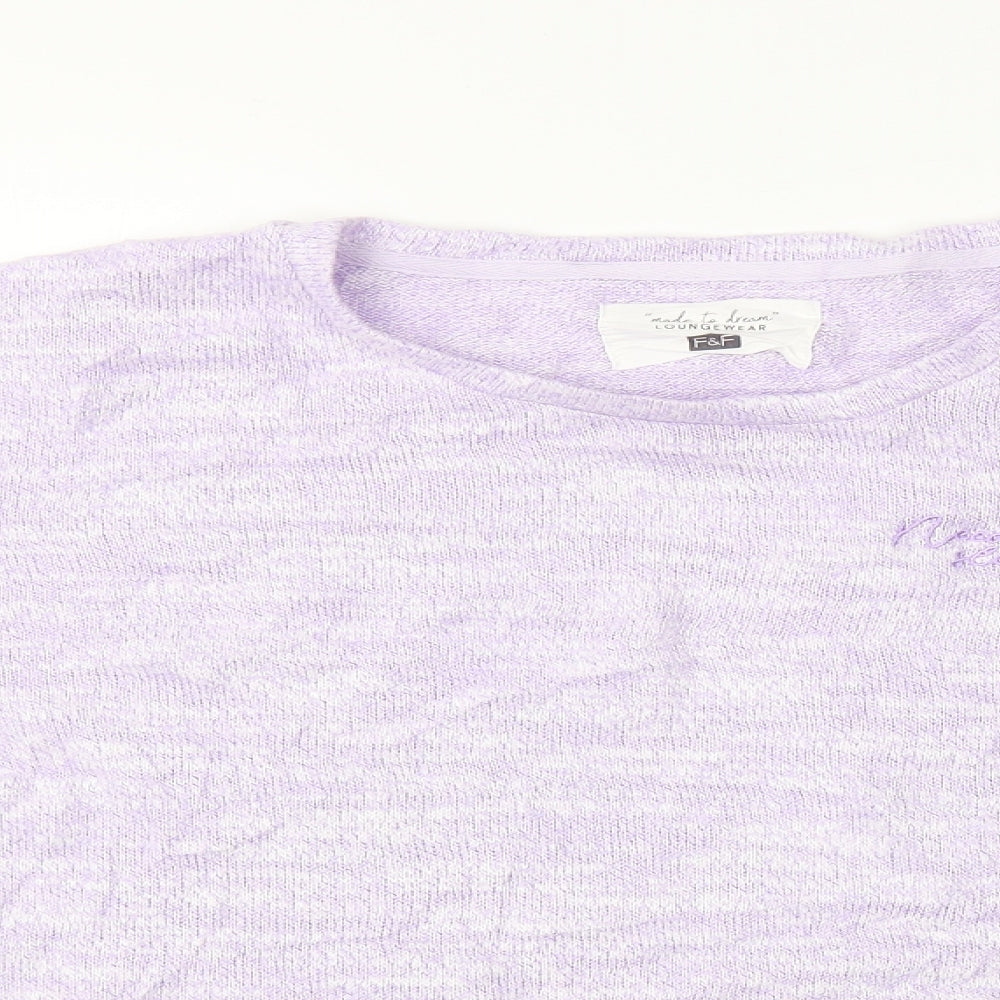 F&F  Womens Purple   Pullover Jumper Size 16