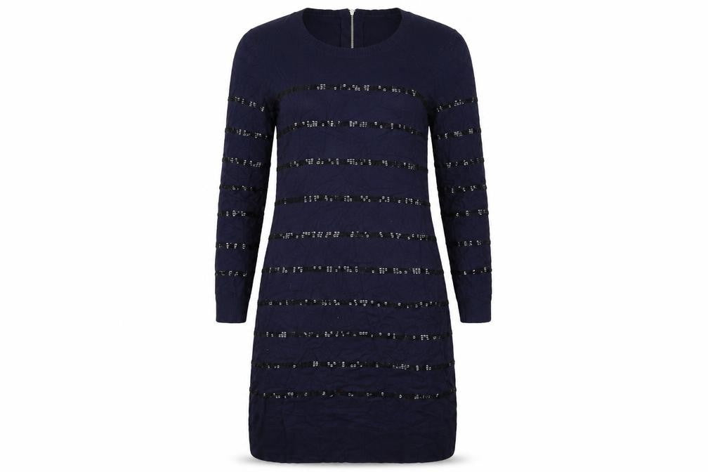 FWM Womens Blue Striped  A-Line  Size 12