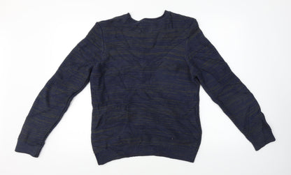 Preloved Topman  Mens Blue   Pullover Jumper Size S - Back