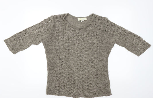 Alessa W  Womens Brown   Pullover Jumper Size 14