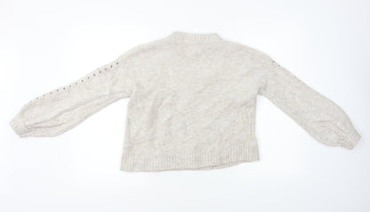 H&M  Womens Beige   Pullover Jumper Size XS