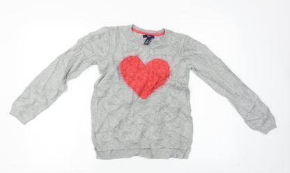 Gap  Girls Grey   Pullover Jumper Size L