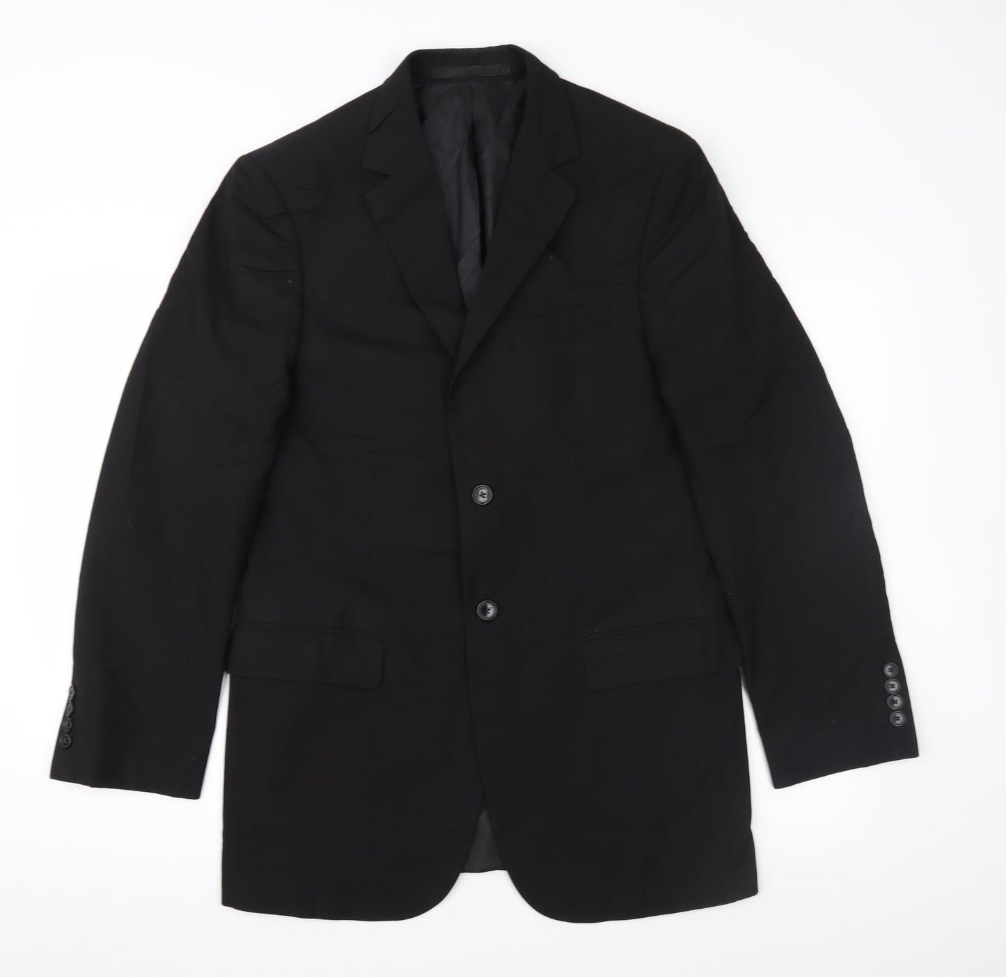 Marks and Spencer Mens Black   Jacket Suit Jacket Size 38