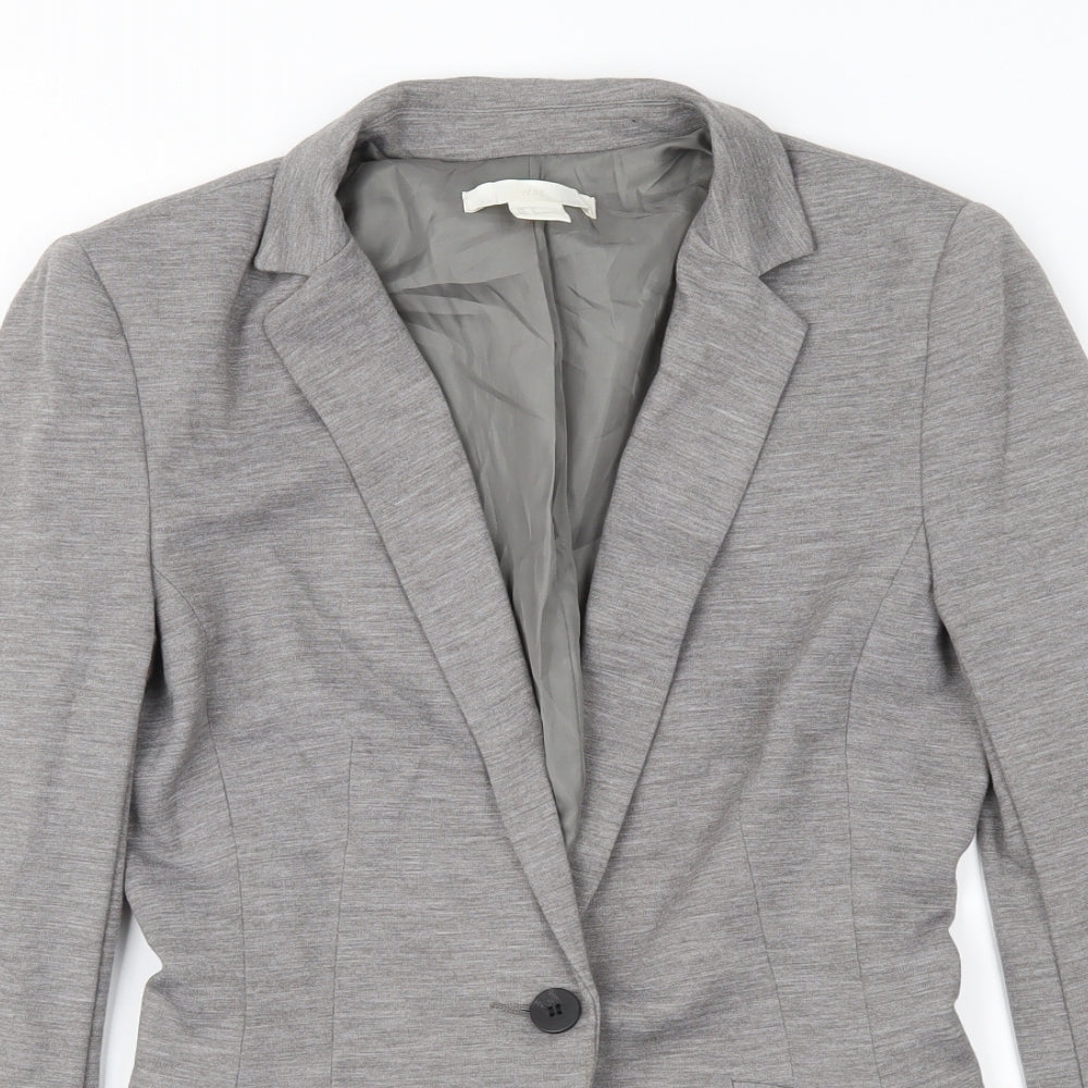 H&M Womens Grey   Jacket Suit Jacket Size 6