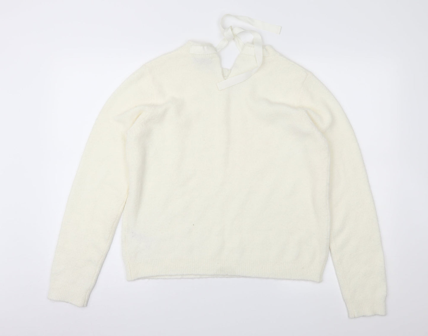 Oasis Womens Ivory   Pullover Jumper Size M