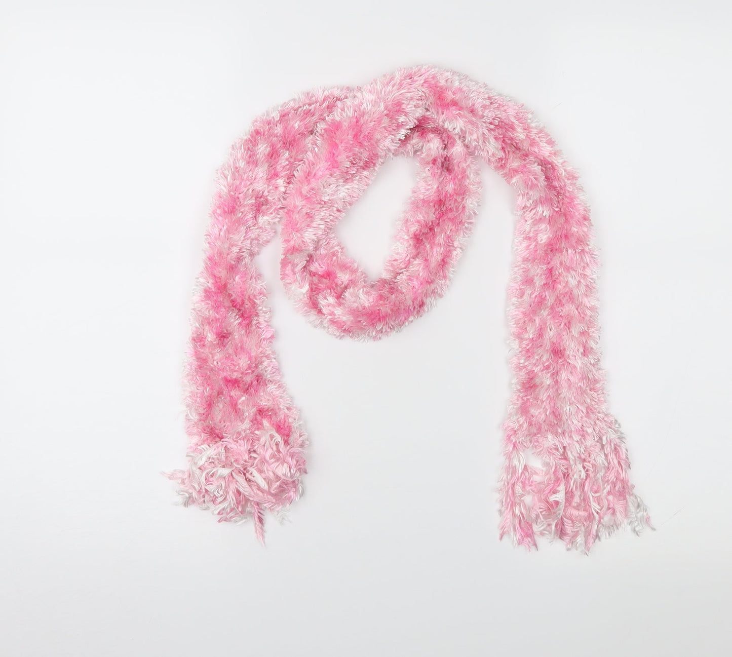 Preworn Womens Pink  Knit  Scarf