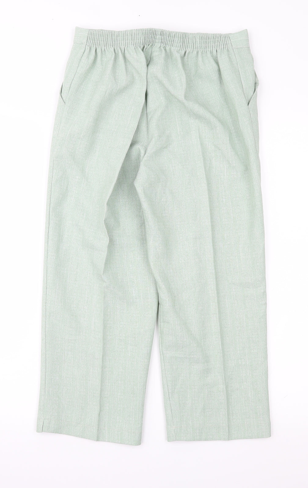 Classic Image Womens Green   Cropped Trousers Size 12 L20 in