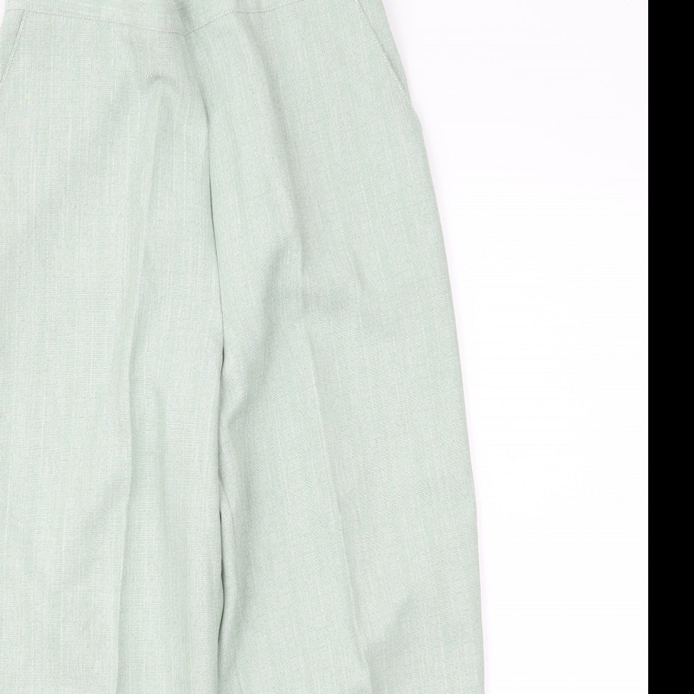 Classic Image Womens Green   Cropped Trousers Size 12 L20 in
