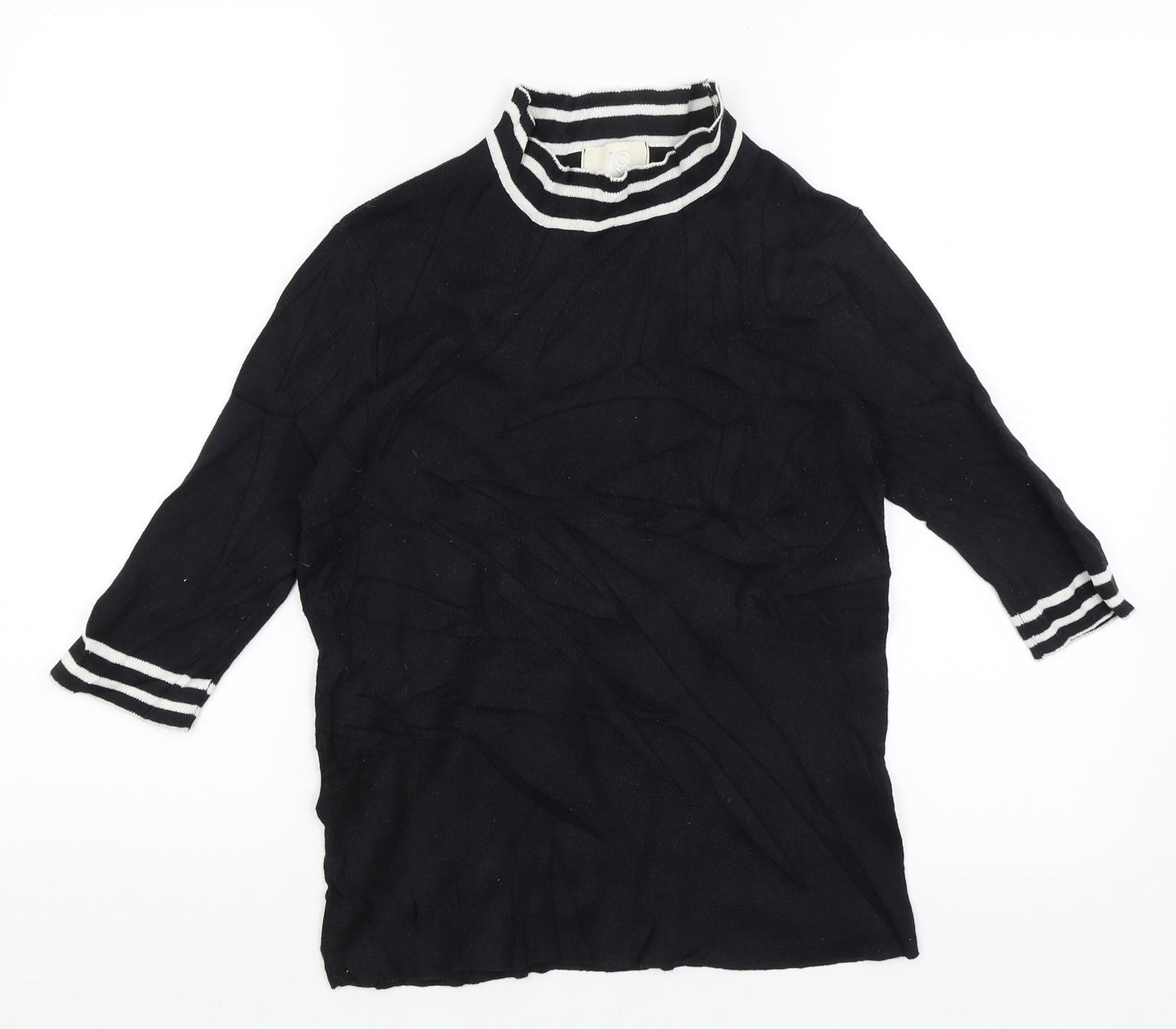Joy Womens Black   Basic T-Shirt Size 14