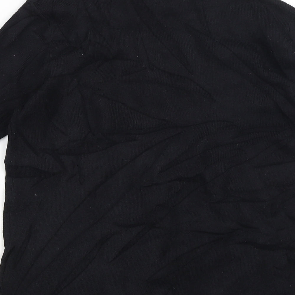 Joy Womens Black   Basic T-Shirt Size 14
