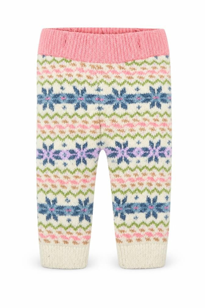 Marks & Spencer Baby Beige Geometric  Capri Trousers Size 3-6 Months