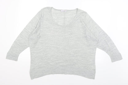 Preloved Per Una Womens Grey   Basic T-Shirt Size 14 - Front