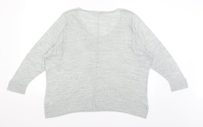 Preloved Per Una Womens Grey   Basic T-Shirt Size 14 - Back