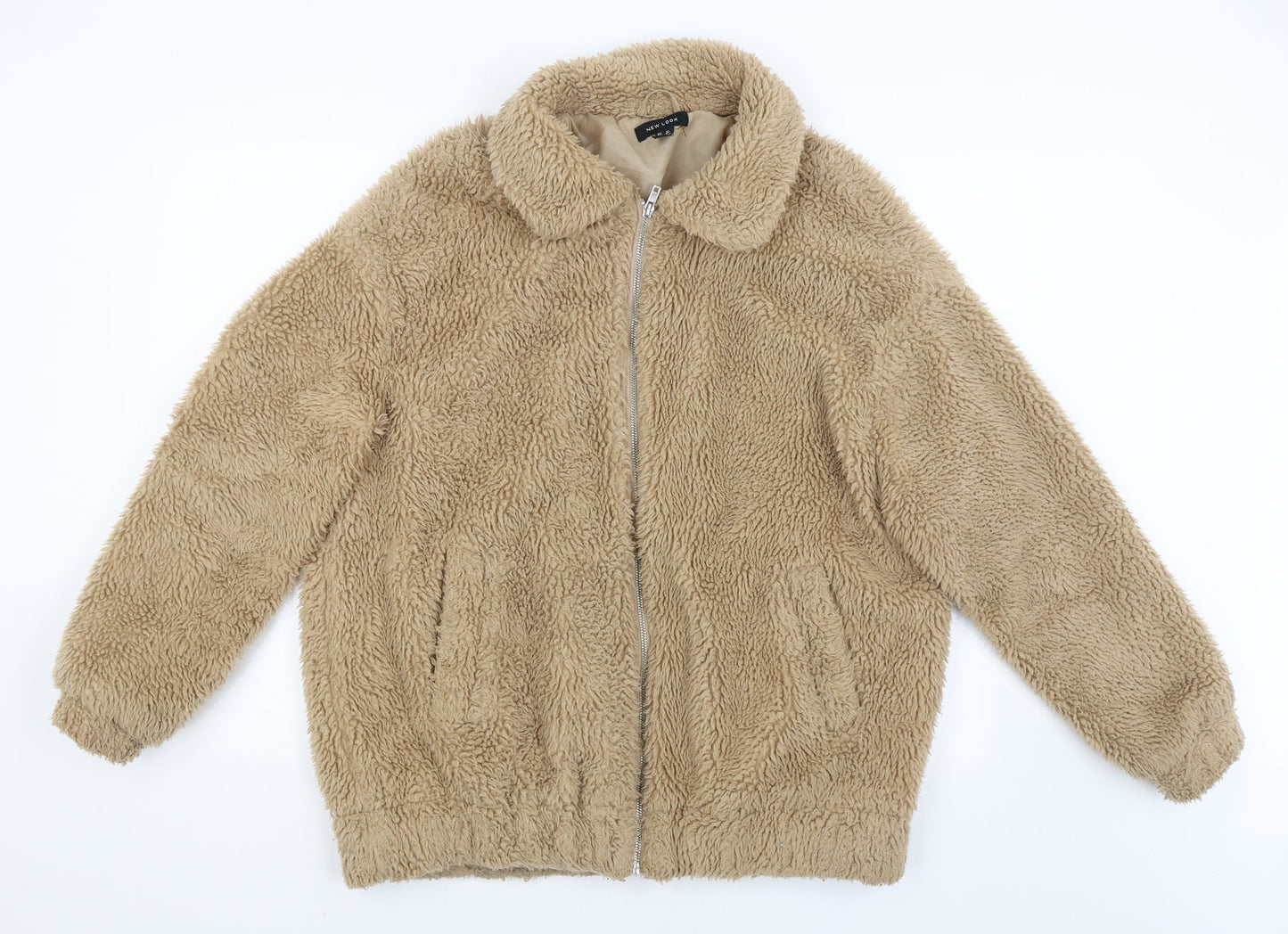 New Look Womens Brown   Full Zip Jumper Size 12