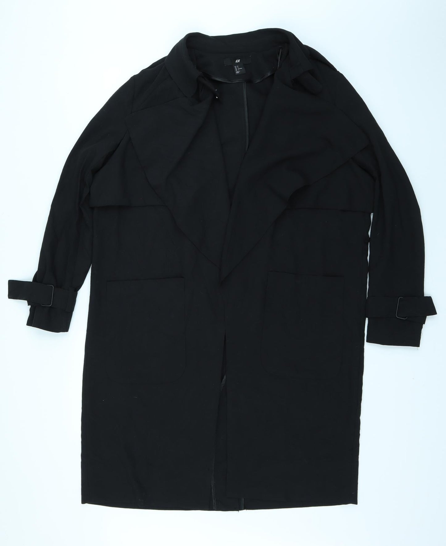 H&M Womens Black   Jacket Coatigan Size 6