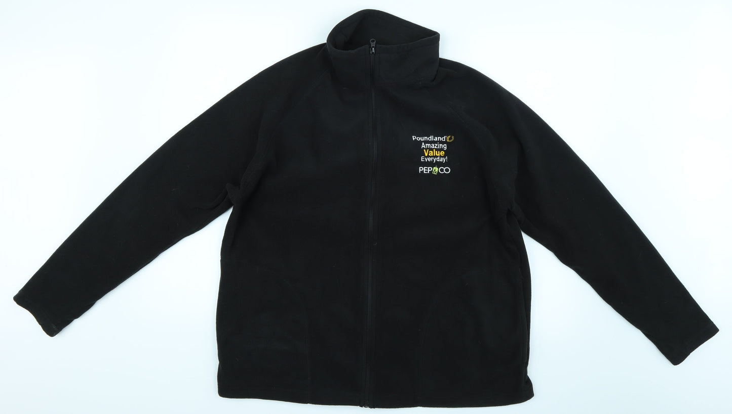 result core Womens Black   Full Zip Jumper Size L