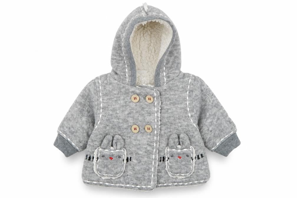 NEXT Baby Grey   Basic Coat Coatigan Size 0-3 Months