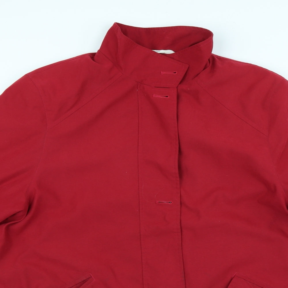 Marks and Spencer Womens Red   Overcoat Coat Size 14