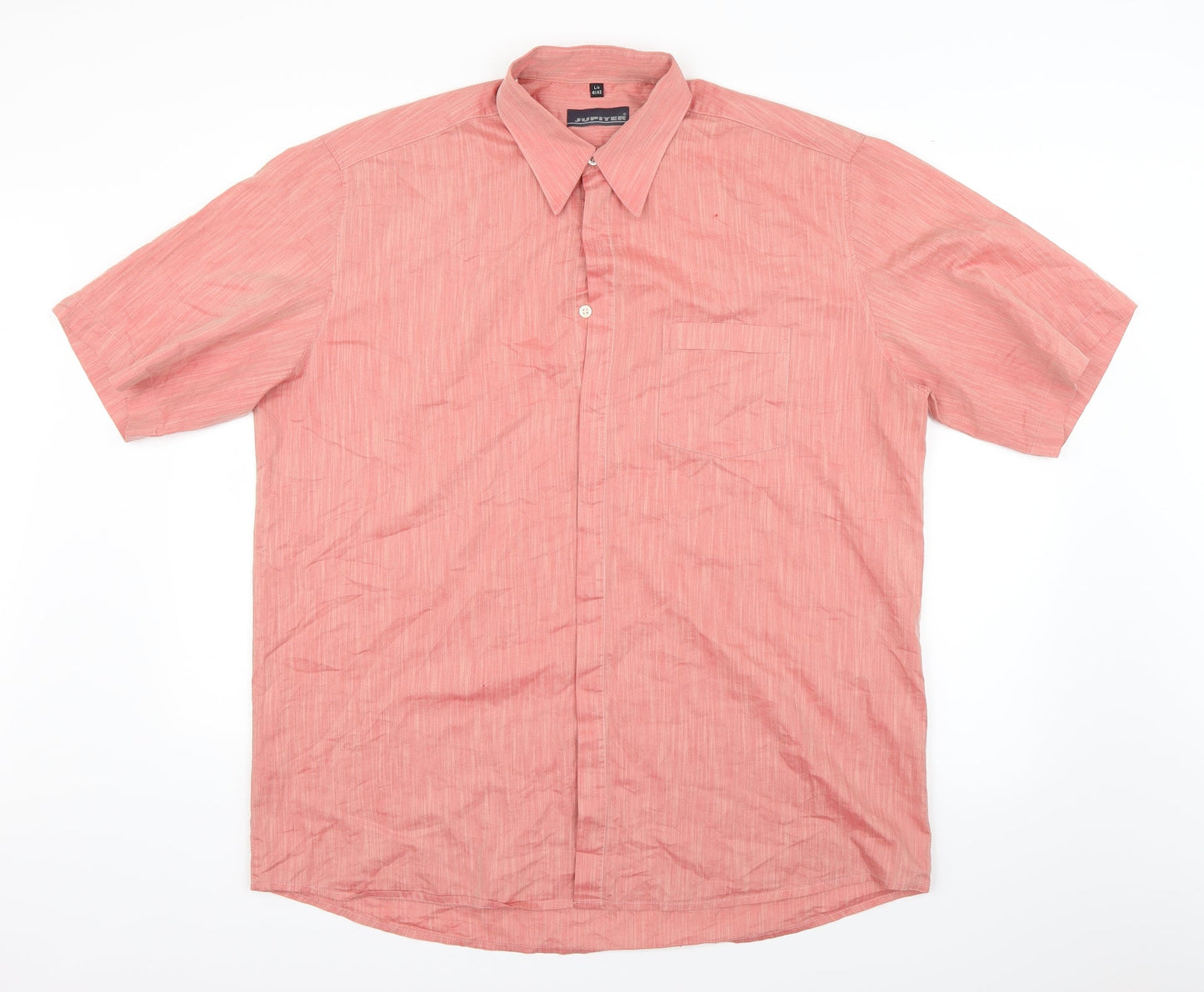 Jupiter Mens Red    Button-Up Size L