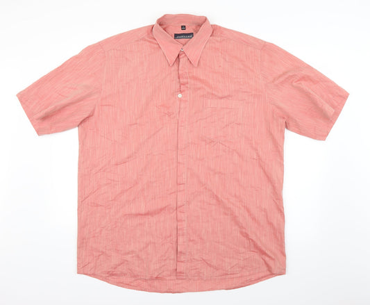 Jupiter Mens Red    Button-Up Size L
