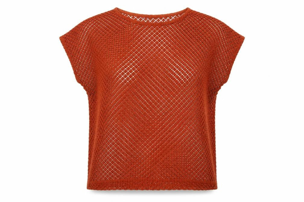 ESMARA Womens Orange   Basic Blouse Size M