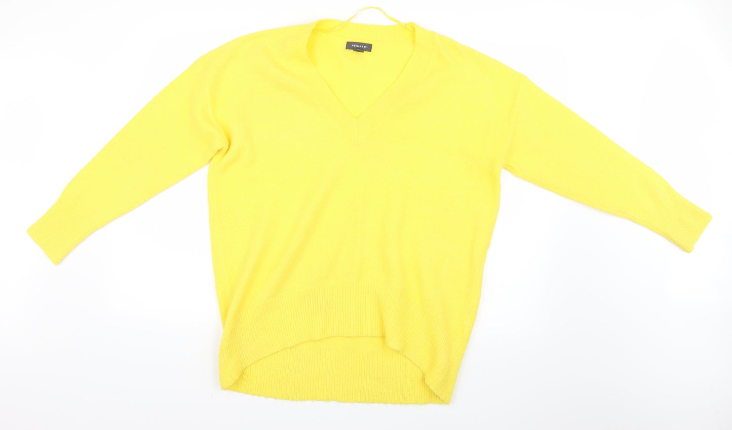 Primark Womens Yellow   Pullover Jumper Size XS