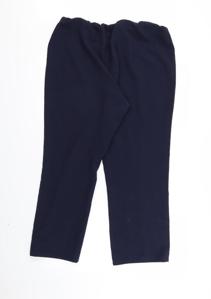 Bonmarché Womens Blue Trousers Size 16 L26 in