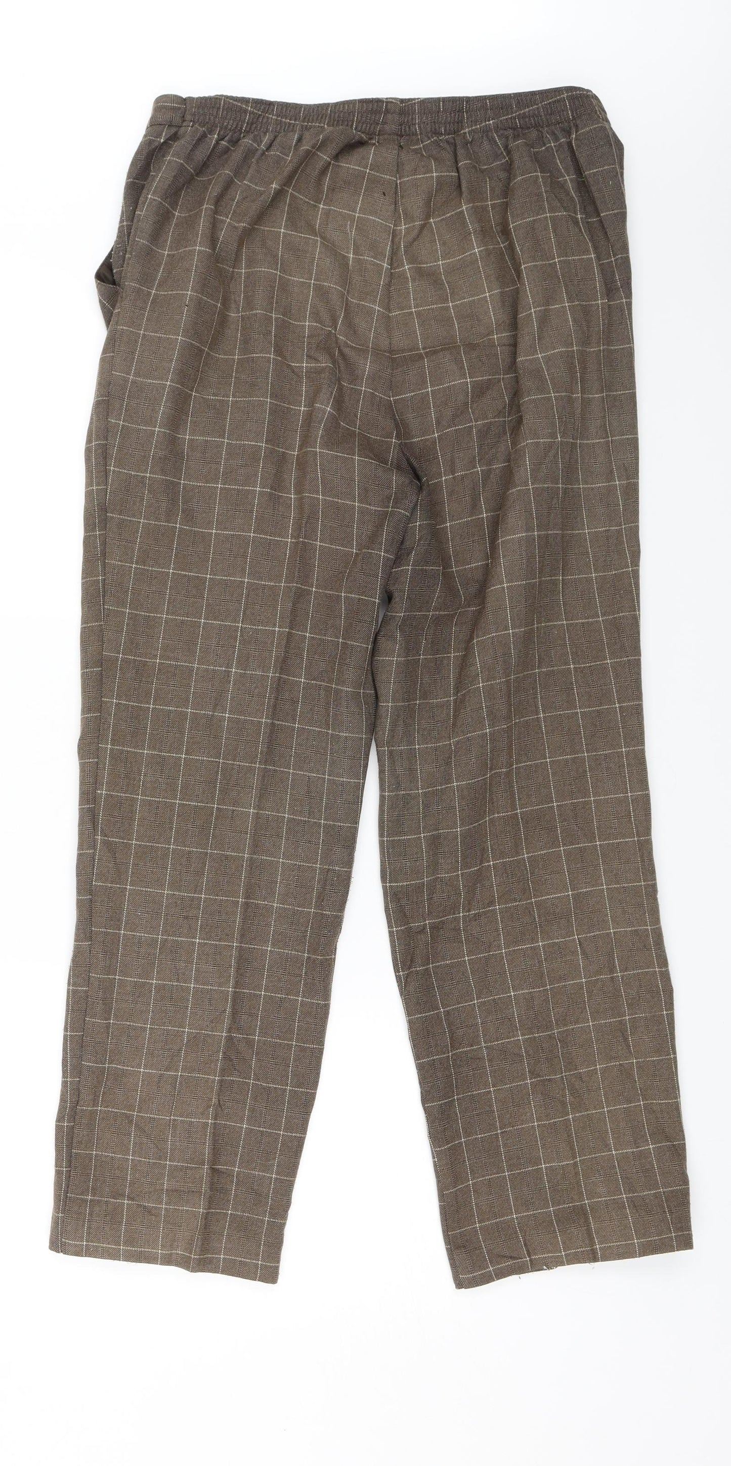 Marks and Spencer Womens Brown   Capri Trousers Size 12 L25 in