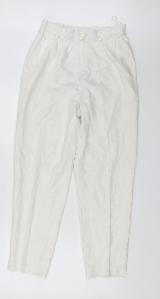 Barry Sherrard Womens White   Trousers  Size 12 L25 in