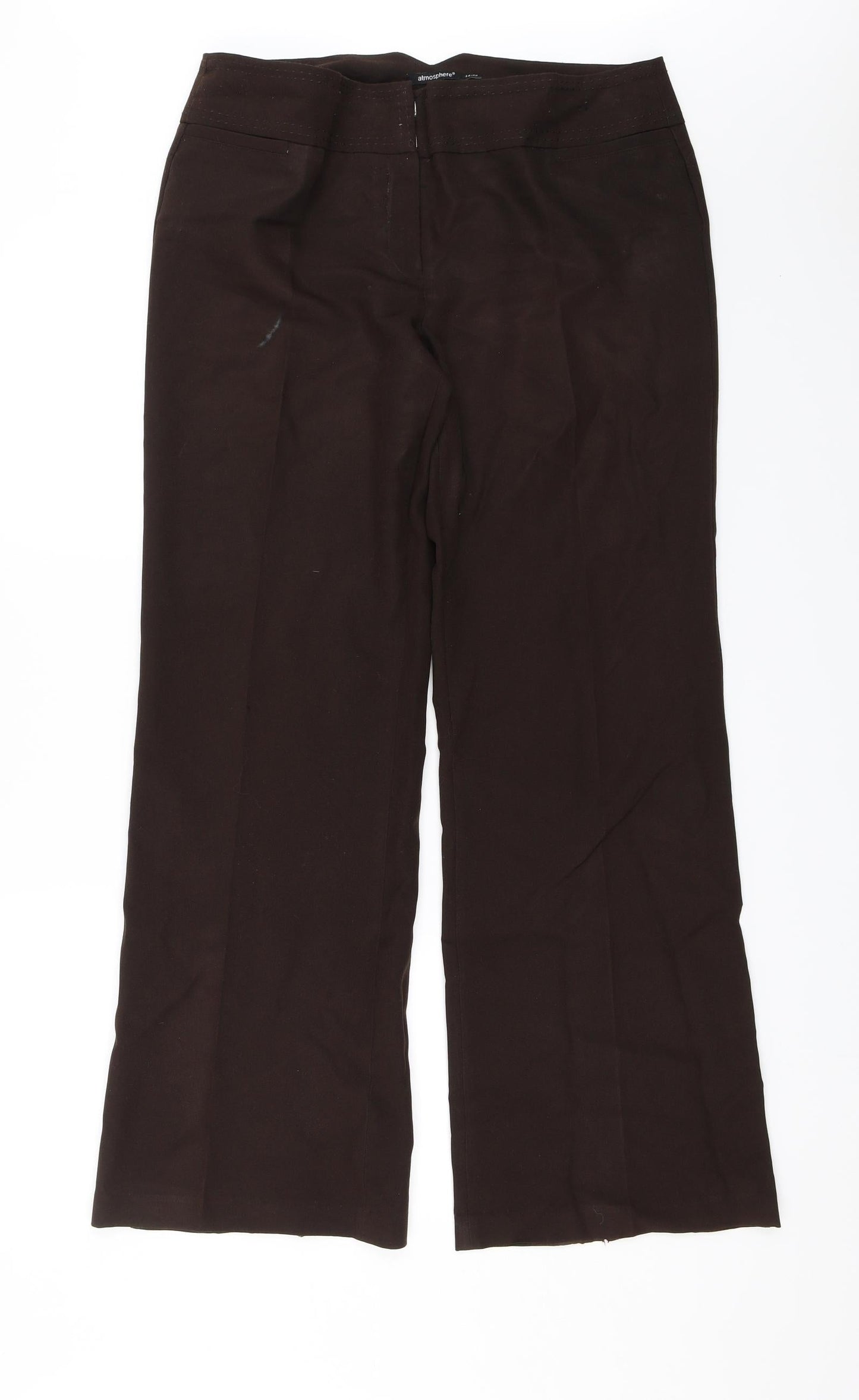 Atmosphere Womens Brown   Dress Pants Trousers Size 14 L30 in