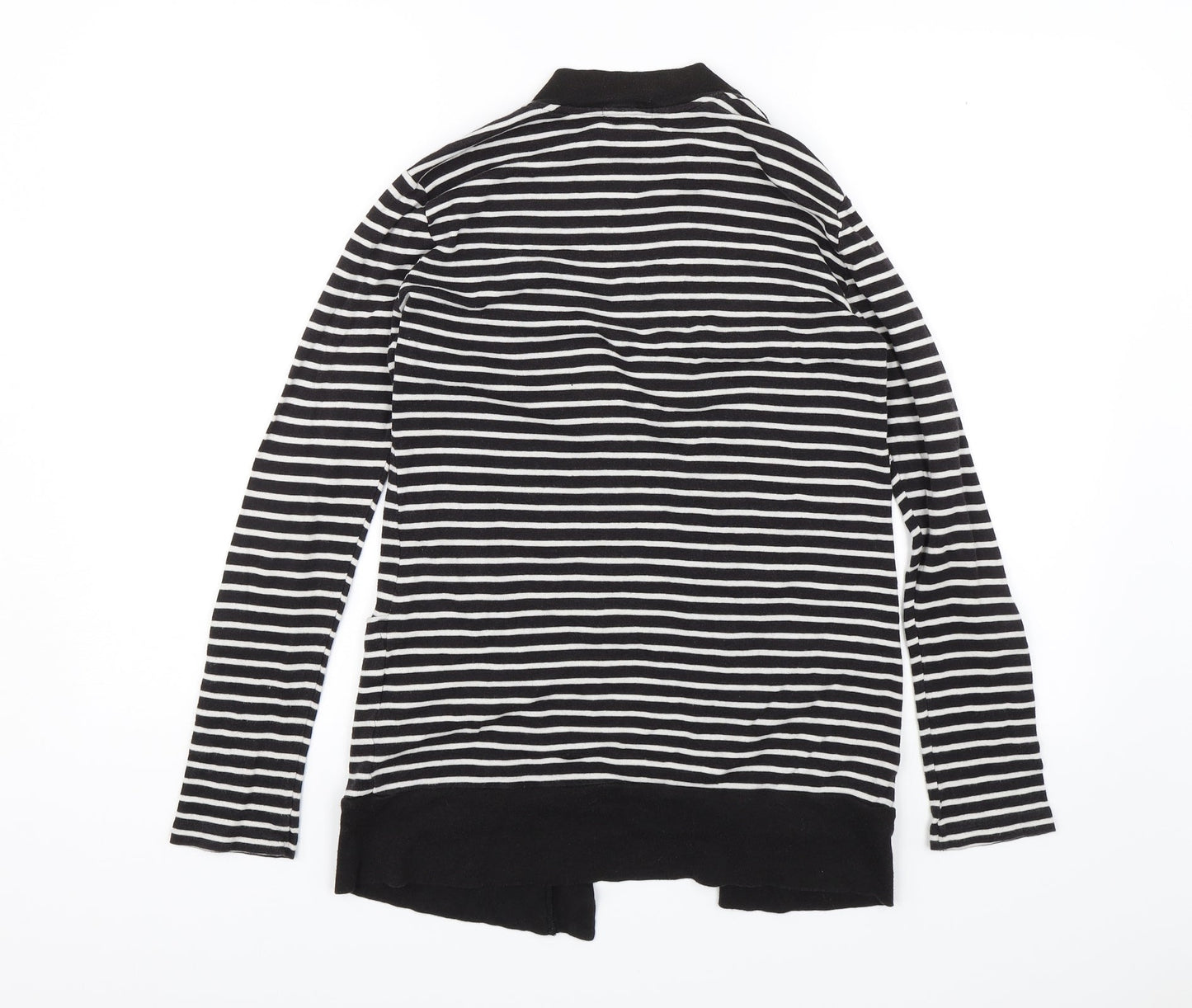 Papaya Womens Black Striped  Jacket  Size 8
